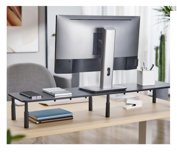 Mozos SPM2 STOLIK PODSTAWKA PÓŁKA NA DWA MONITORY - 1210387 - zdjęcie 3